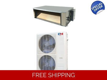 Cooper Hunter 48K-Btu 15.1 SEER2 Slim Duct Mini Split Heat Pump (5°F) 8.5 EER/9.3 HSPF (R410a)
